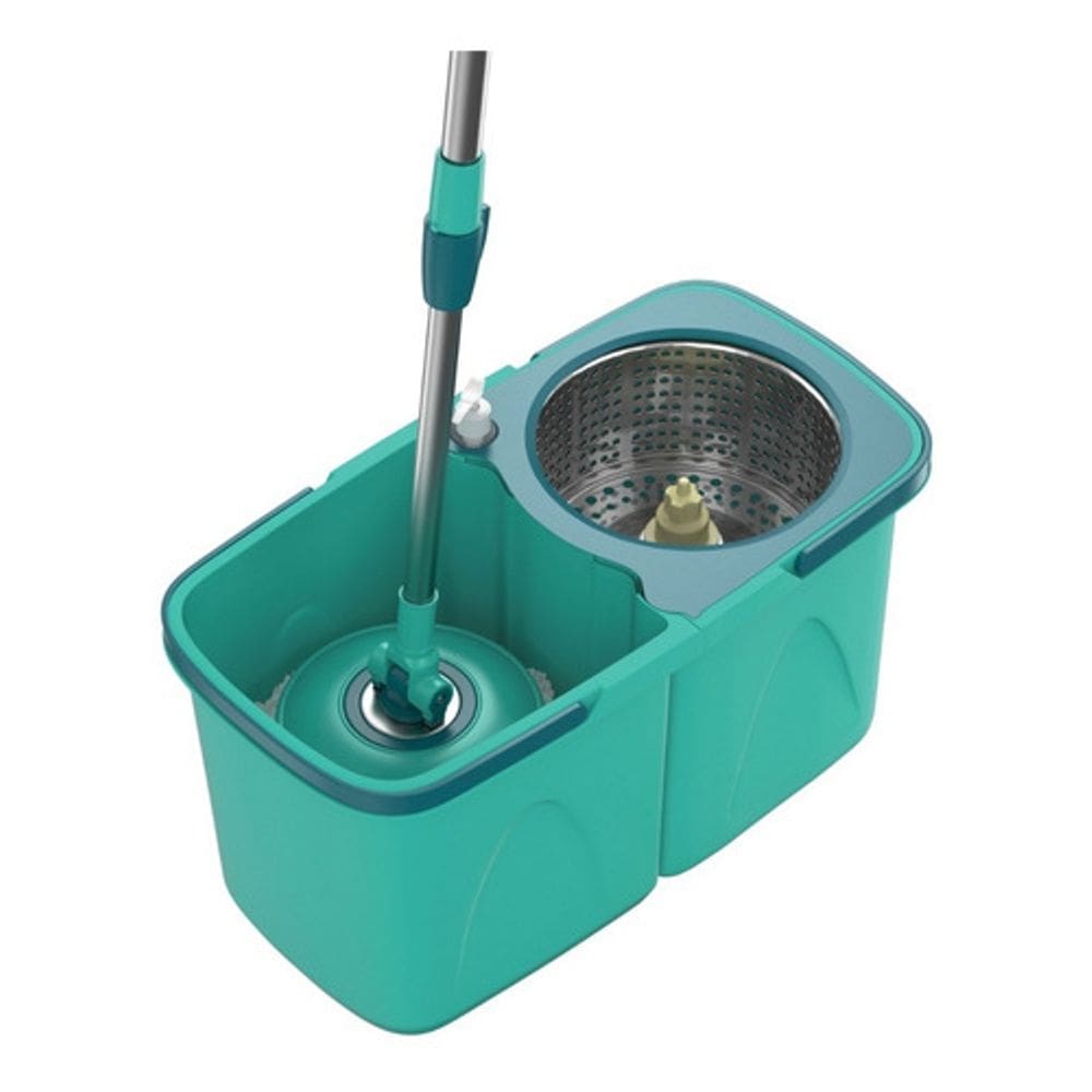 Mop Pró Flash Limp Girátorio Esfregão Inox 360° Com 2 Refil 7824
