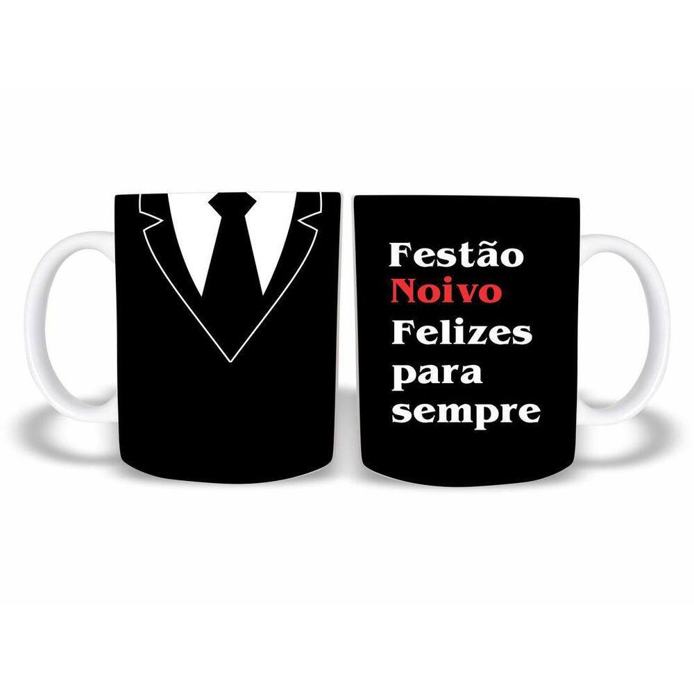 Caneca Casamento Noivo 10 Polímero 325Ml