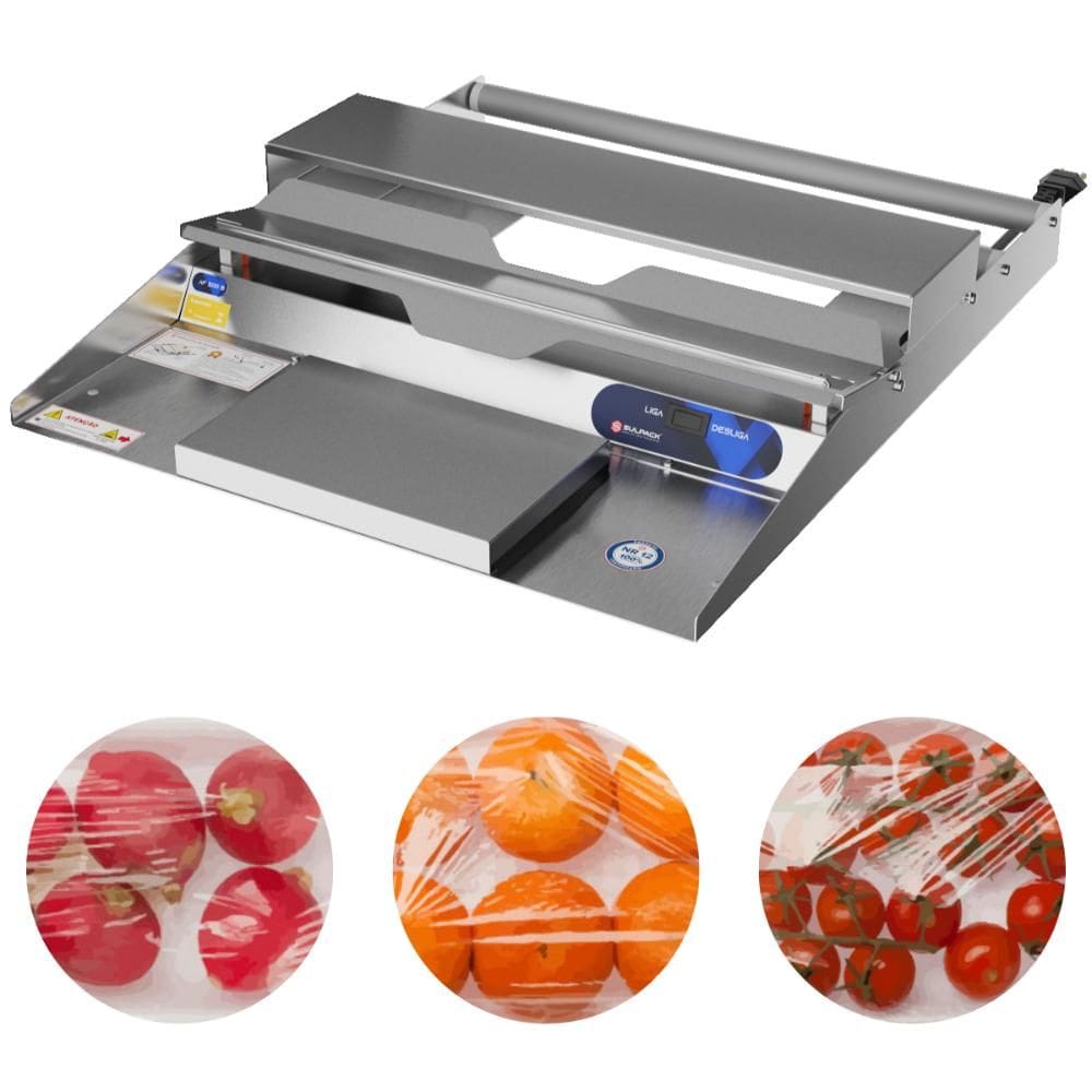 Aplicador de Filme PVC 48cm Barra de Corte Inox Para Bandeja de Isopor AF500B Sulpack