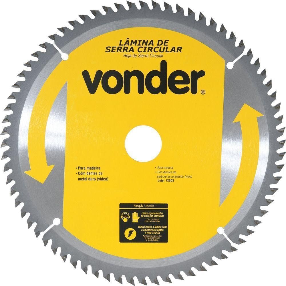 Lamina Serra Circular Vídea 185x20x2,6mm 60 Dentes 7200 Rpm