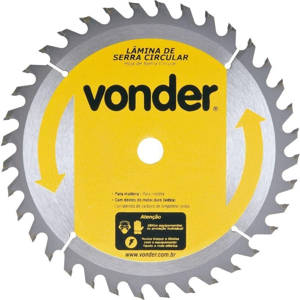 Lamina Serra Circular Vídea 185x16x2,6mm 36 Dentes 7200 Rpm