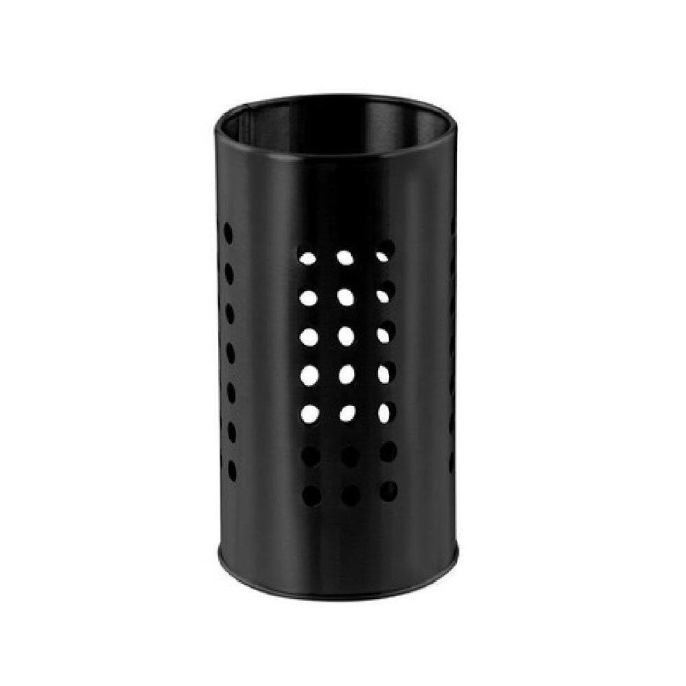 Porta Utensílios Em Inox Preto - Mimo Style