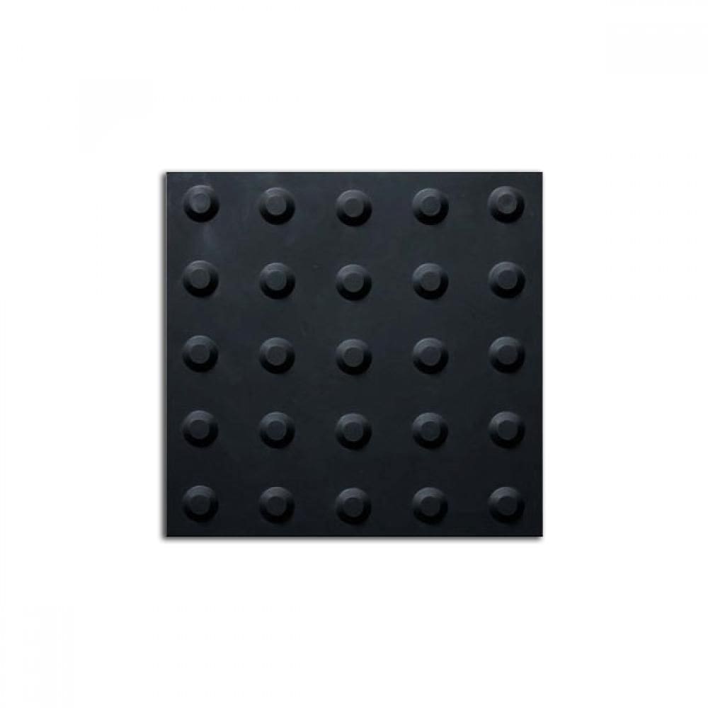 Piso Tátil Alerta 10 Peças 25X25 Preto