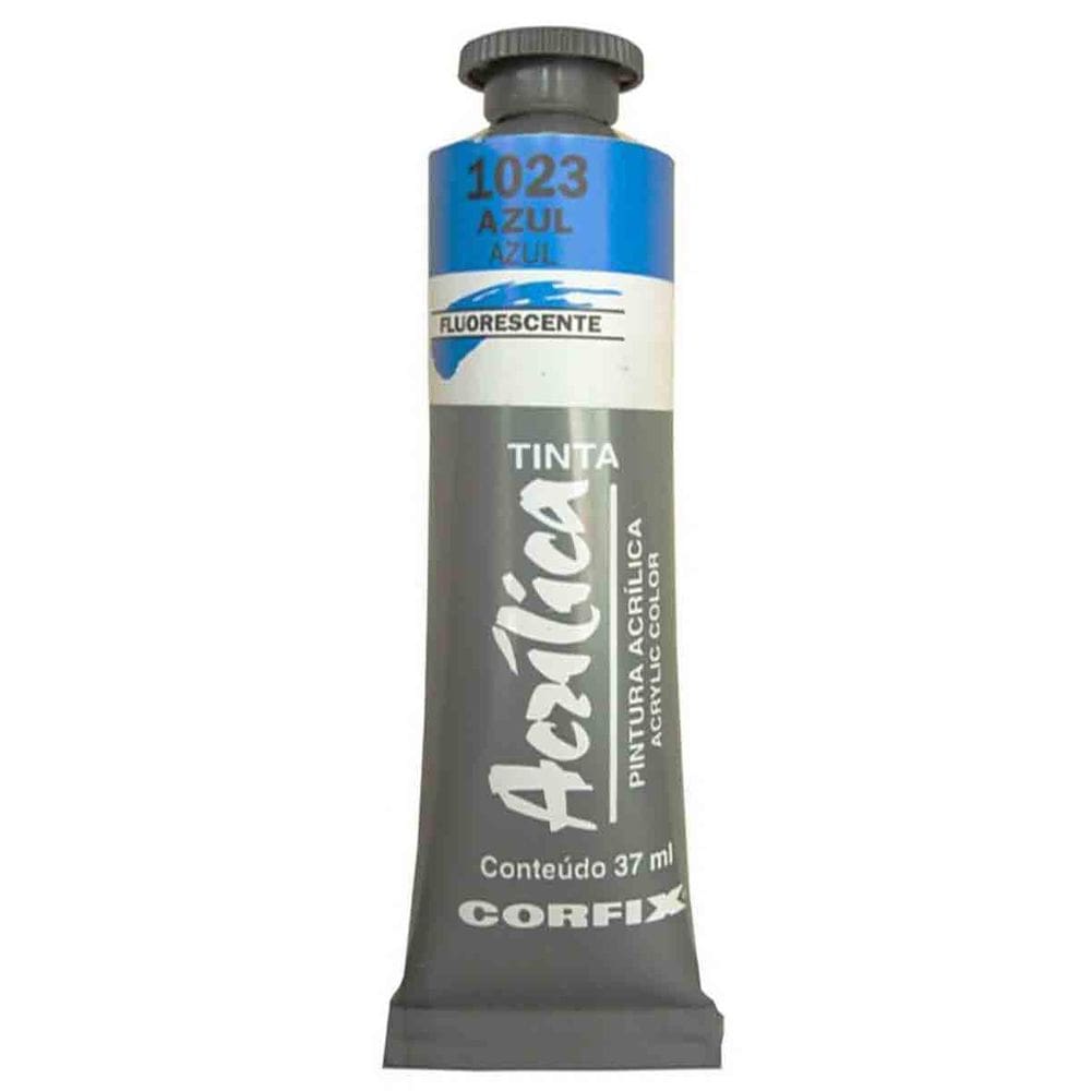 Tinta Acrílica Corfix Fluorescente 1023 Azul 37Ml