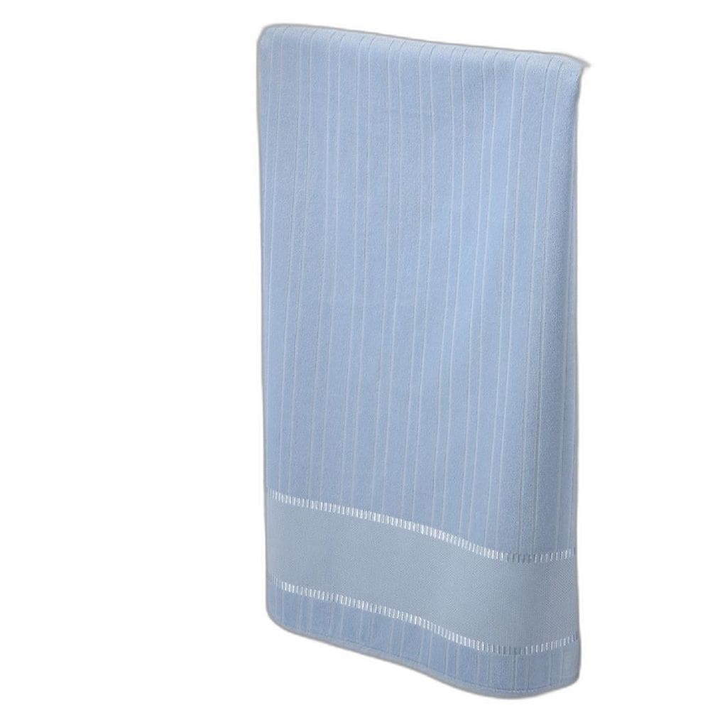 Toalha Rosto Dohler Velour Bordar Bella Liso Azul 50Cmx80Cm