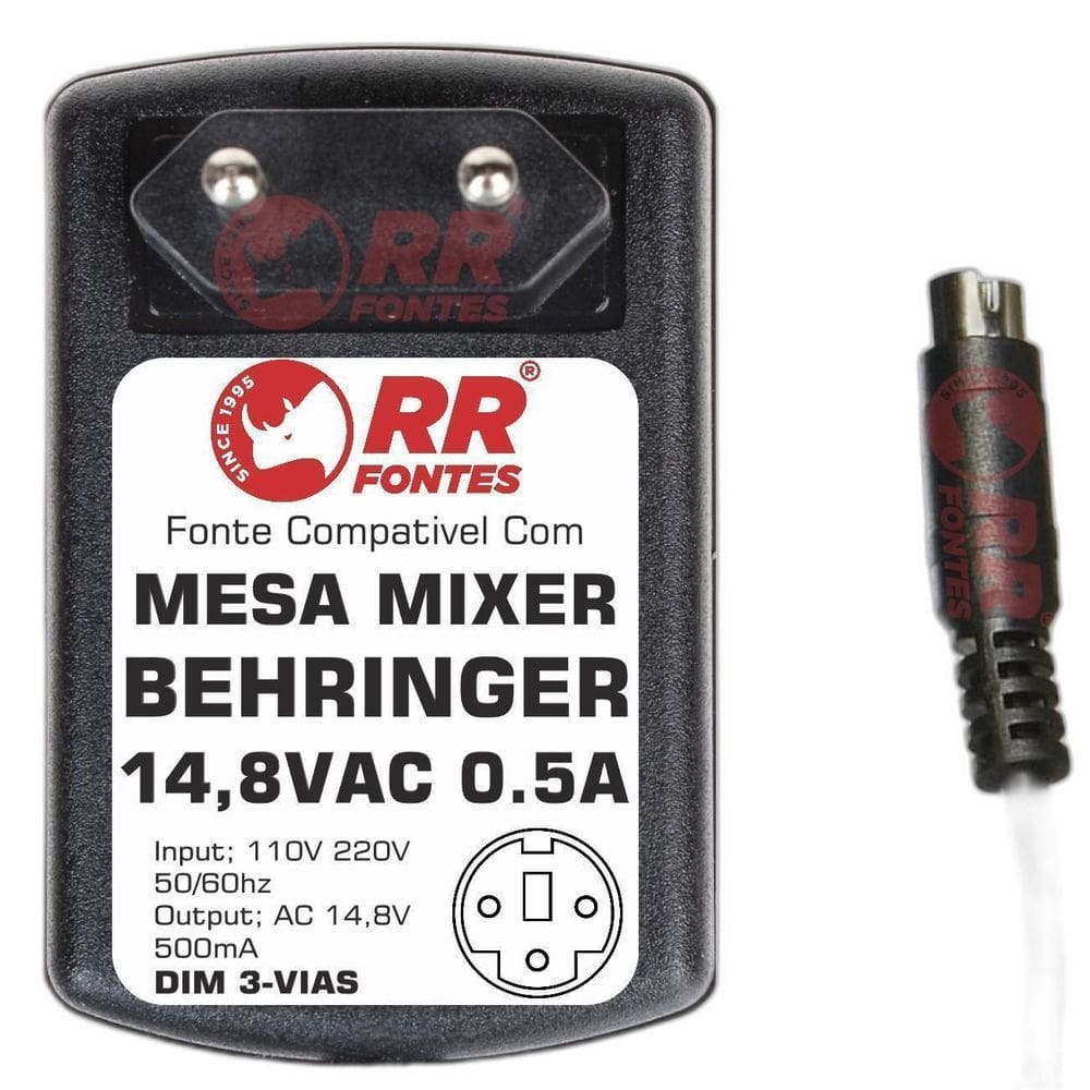 Fonte 14,8Vac Para Mesa De Som Mixer Behringer Xenyx Qx1202