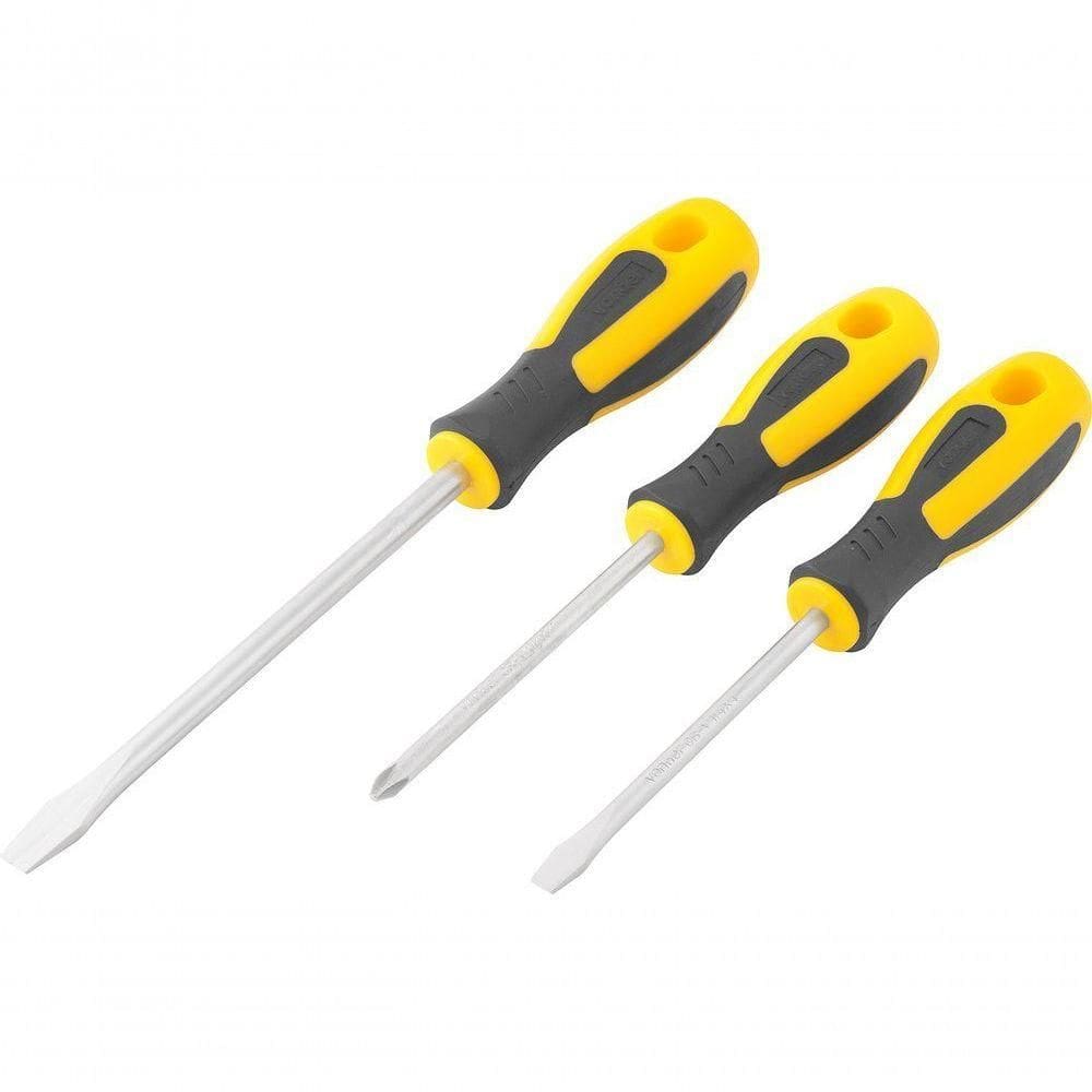 Jogo Chave Fenda E Philips Vanád. Cabo Anatômico Com 3 Pçplus