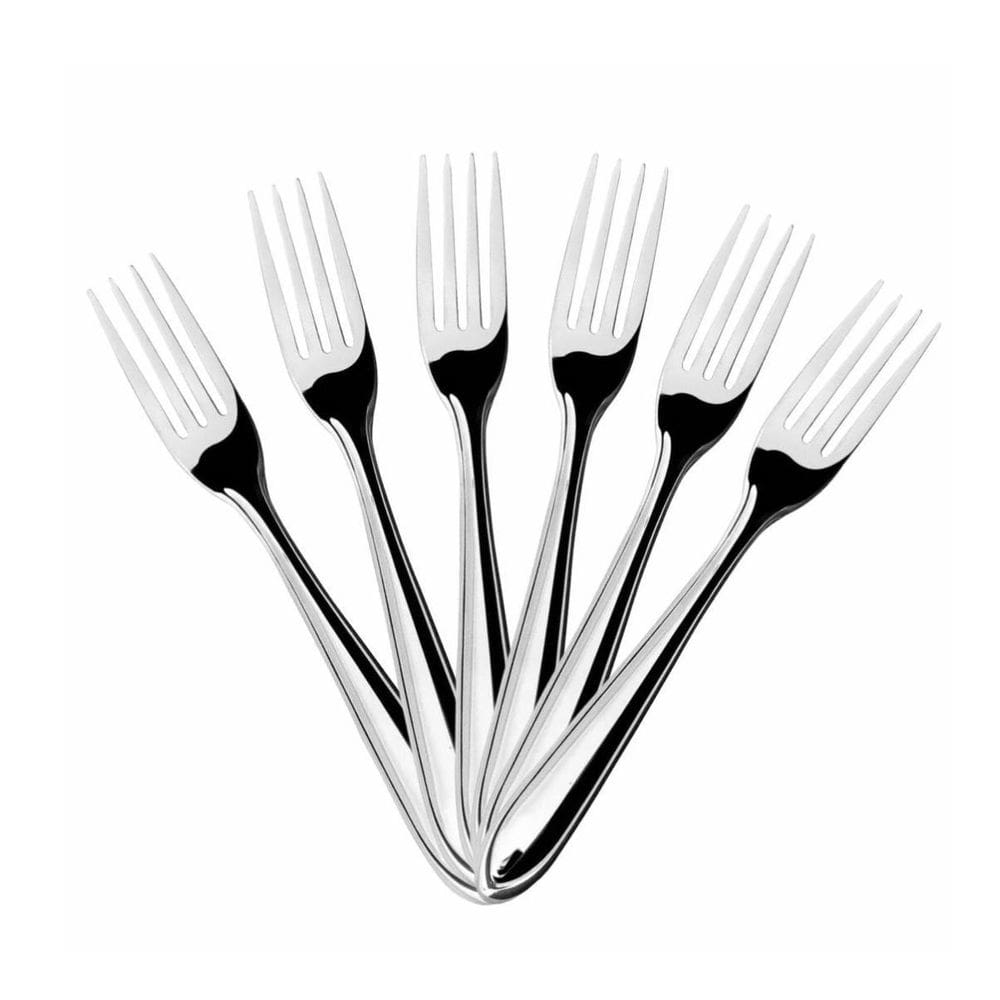 Jogo De Garfo De Mesa Inox Aço 6 Pçs Restaurante Buffet Bar