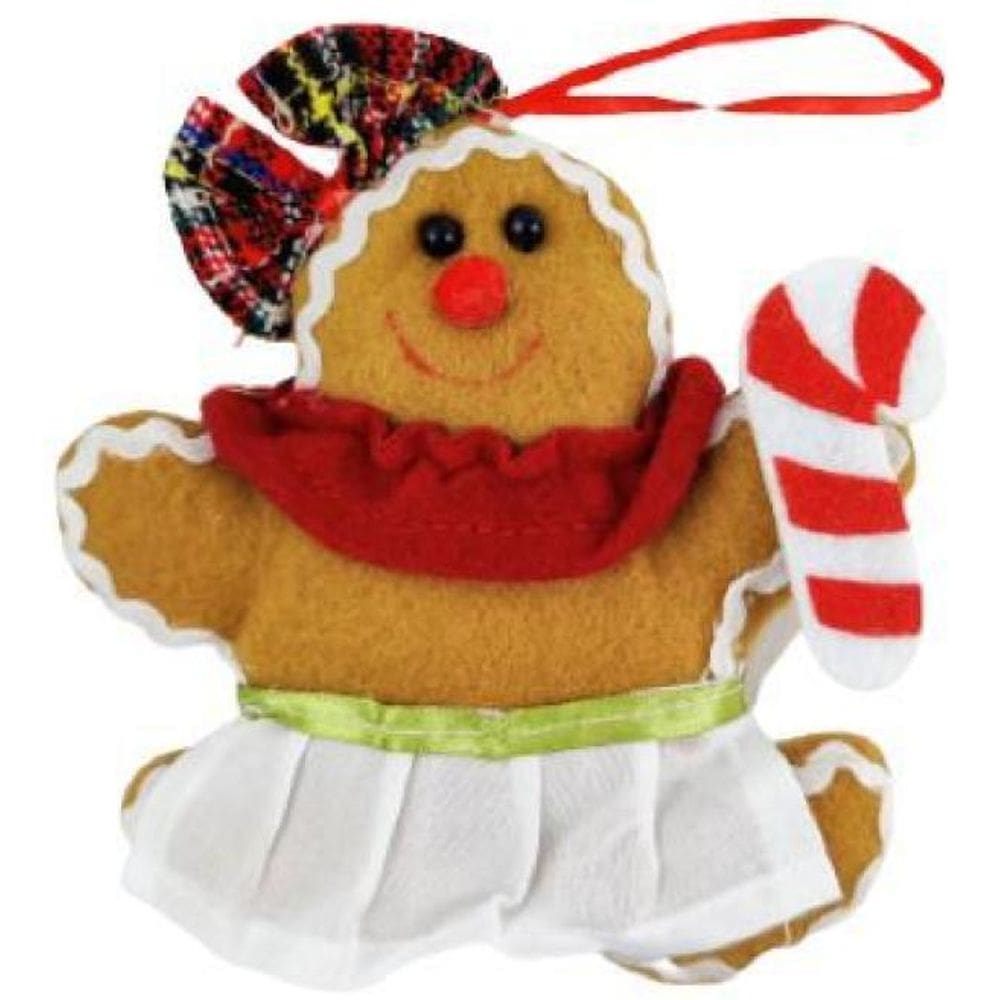 Enfeite Para Árvore De Natal Cookie Menina 15X13X5Cm