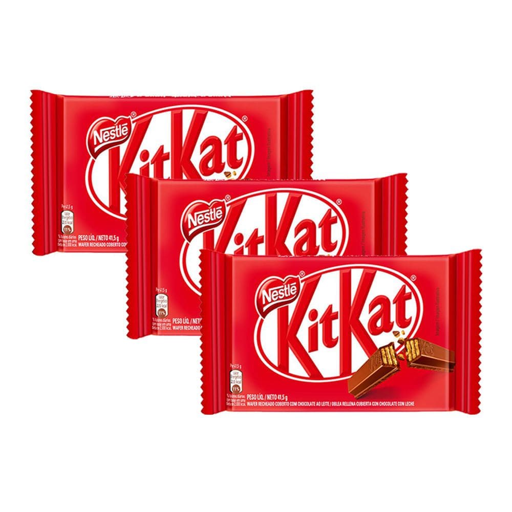 Kit 3 Chocolate Nestlé Kit Kat 41,5g