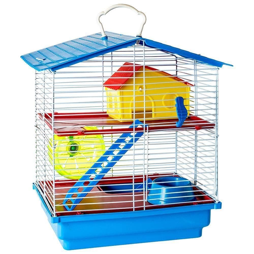 Gaiola Hamster 2 Andares Arame Anti-ferrugem Completa