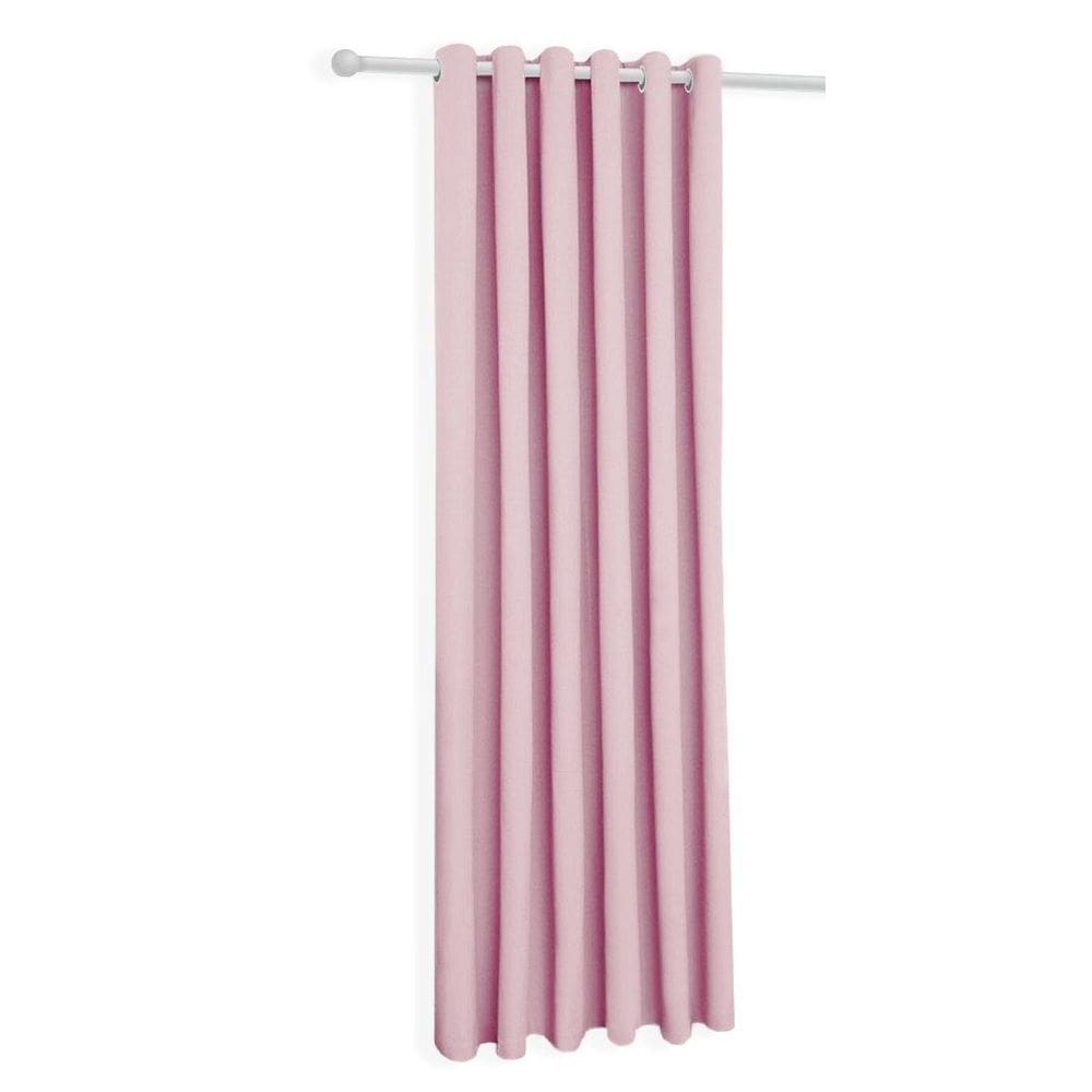 Cortina Rosa-Bebê Oxford De Sala/Quarto 150X180
