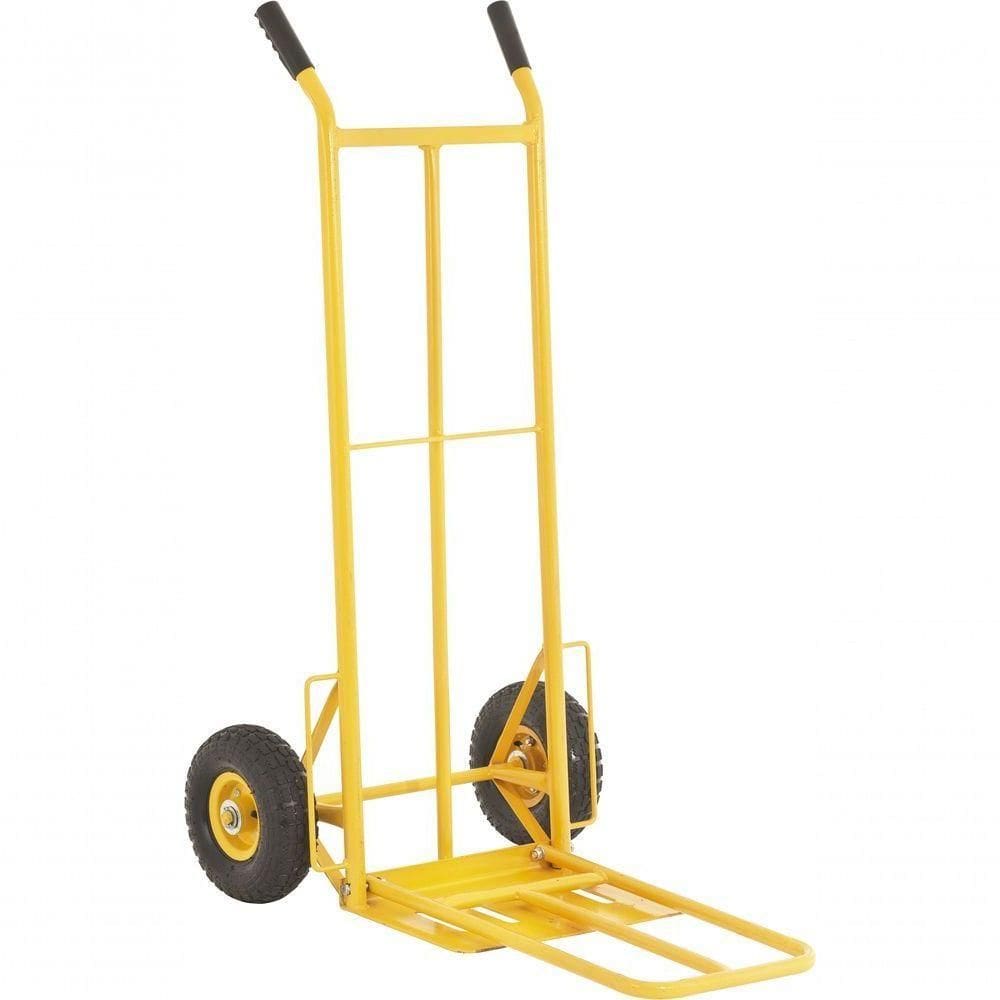 Carrinho Para Carga 250kg Metálico Com Prolongador Roda Pneu