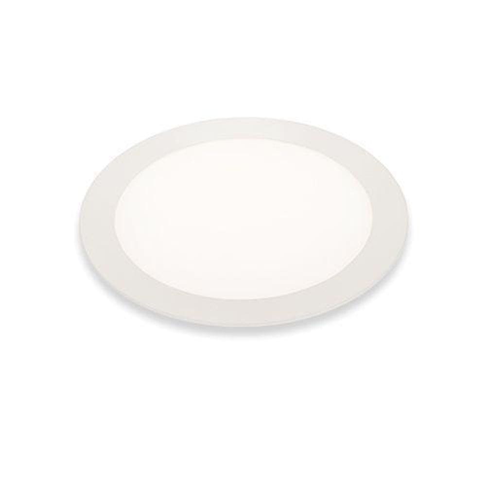 Painel Led Embutir Redondo 24W 3000K Luz Amarela