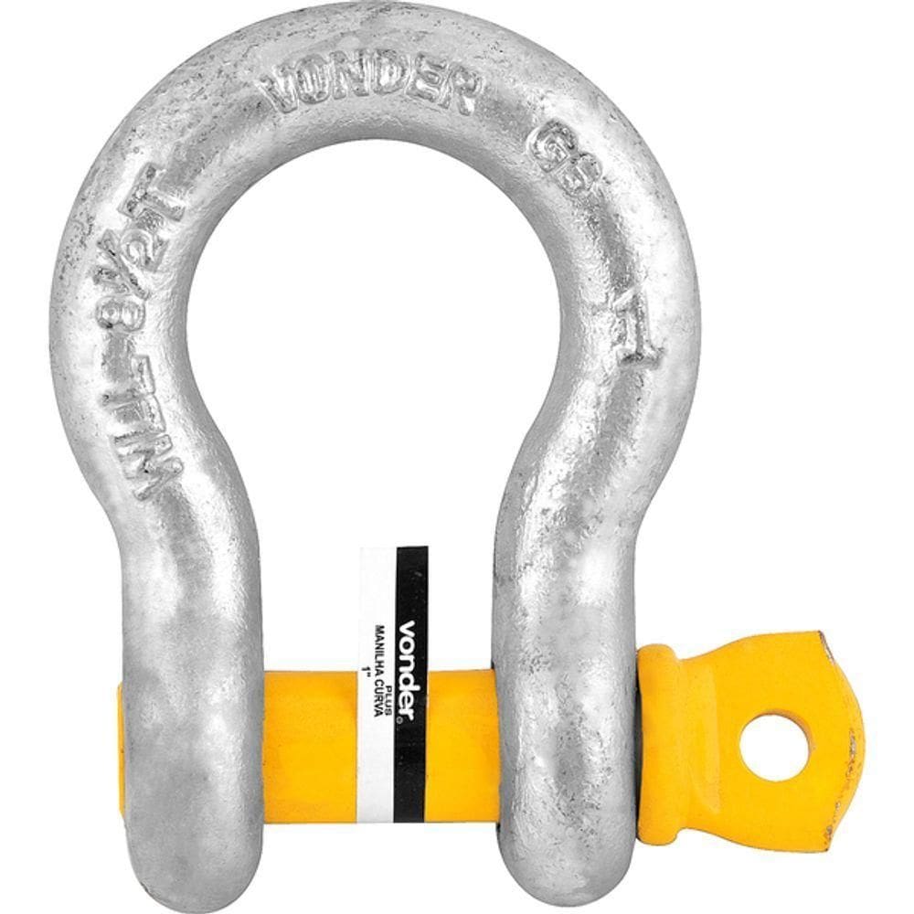 Manilha Para Cabo De Aço 1-4” Curva Pesado Galv Vonder Plus