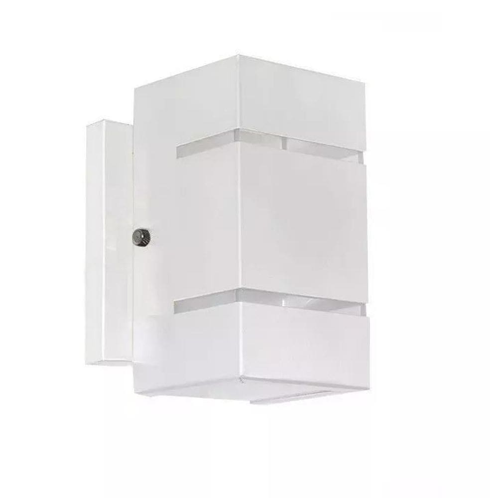 Arandela Dois Fachos Frisos Efeito Uso Externo 1401 - Branco