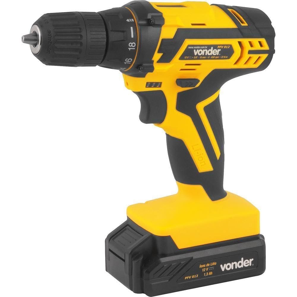 Parafusadeira-furadeira à Bateria 12V Carreg Biv Auto Vonder