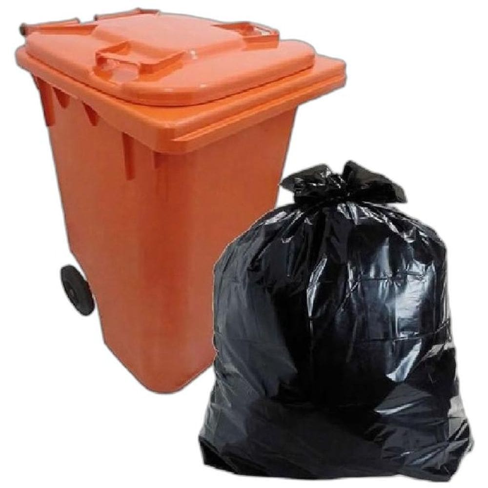 50 Saco De Lixo 240 L Preto Reforçado 115X130X0,12Cm  1Pct