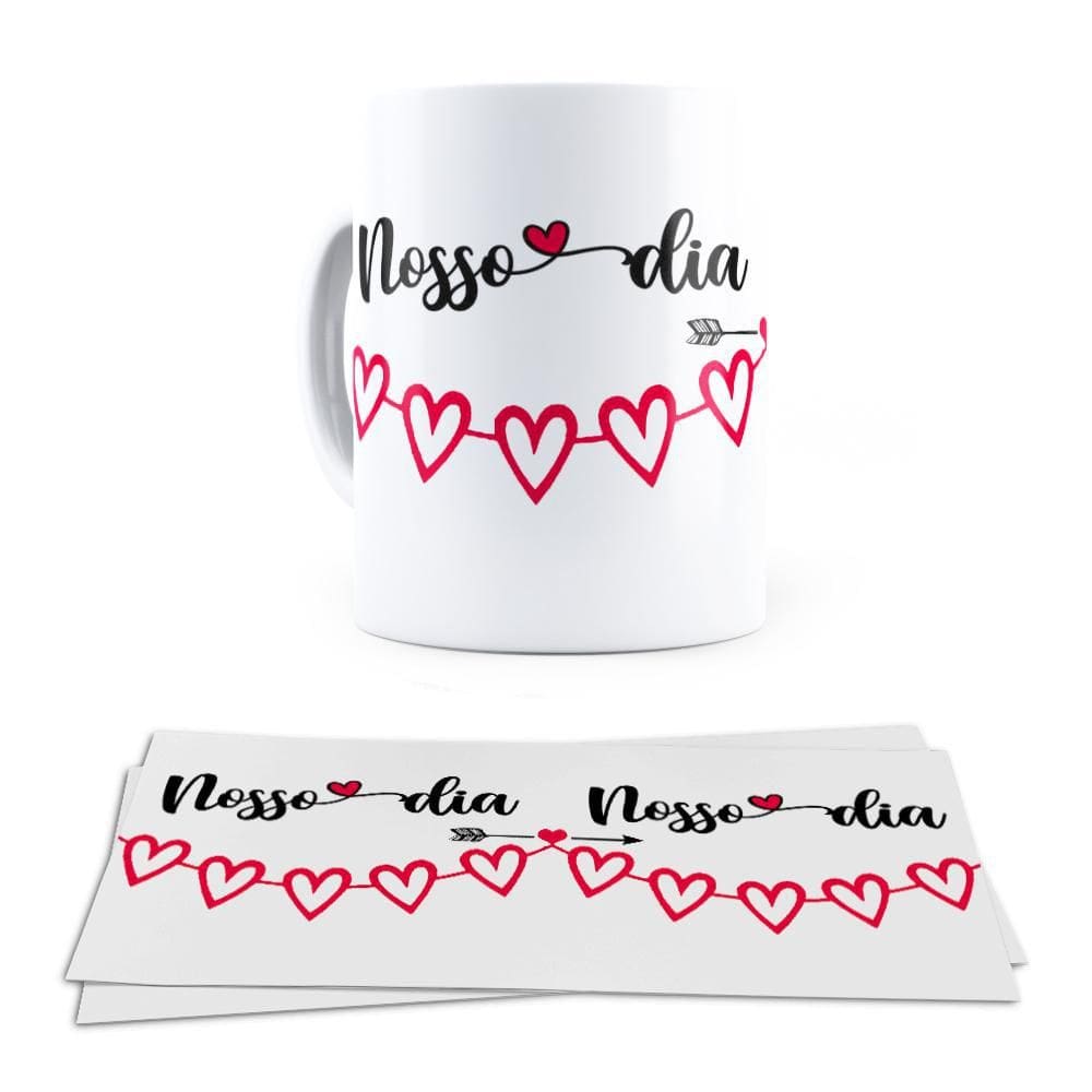 Caneca Ceramica Nosso Dia Feliz Dia Dos Namorados