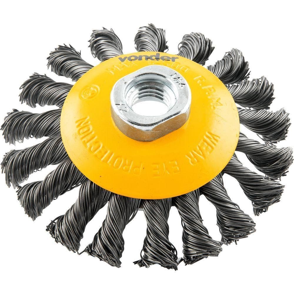 Escova Circular Cônica 4x1-2 M14 Torcida Vonder