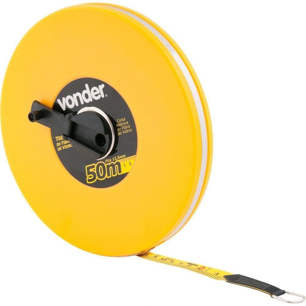 Trena Fibra 50mx12,5mm Longa Fechada - Vonder