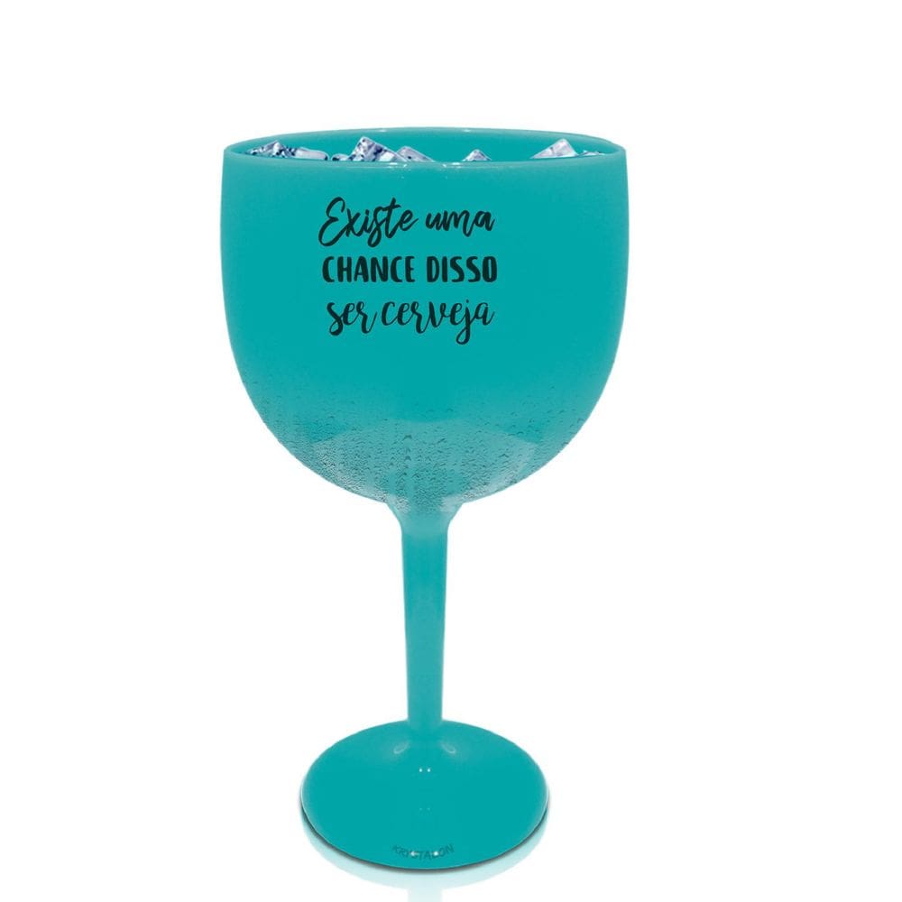 Kit 6 Taças Gin Azul Tiffany Personalizada Para Live