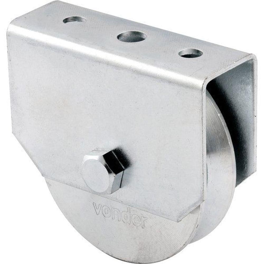 Roldana Portão 2 Tipo V Em Aço Zincado Caixa Fechada Vonder