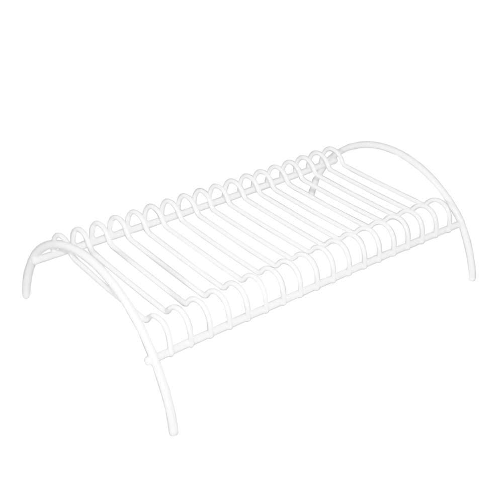 Suporte Para Pratos  Aço  Branco de 15 a 17 Pratos
