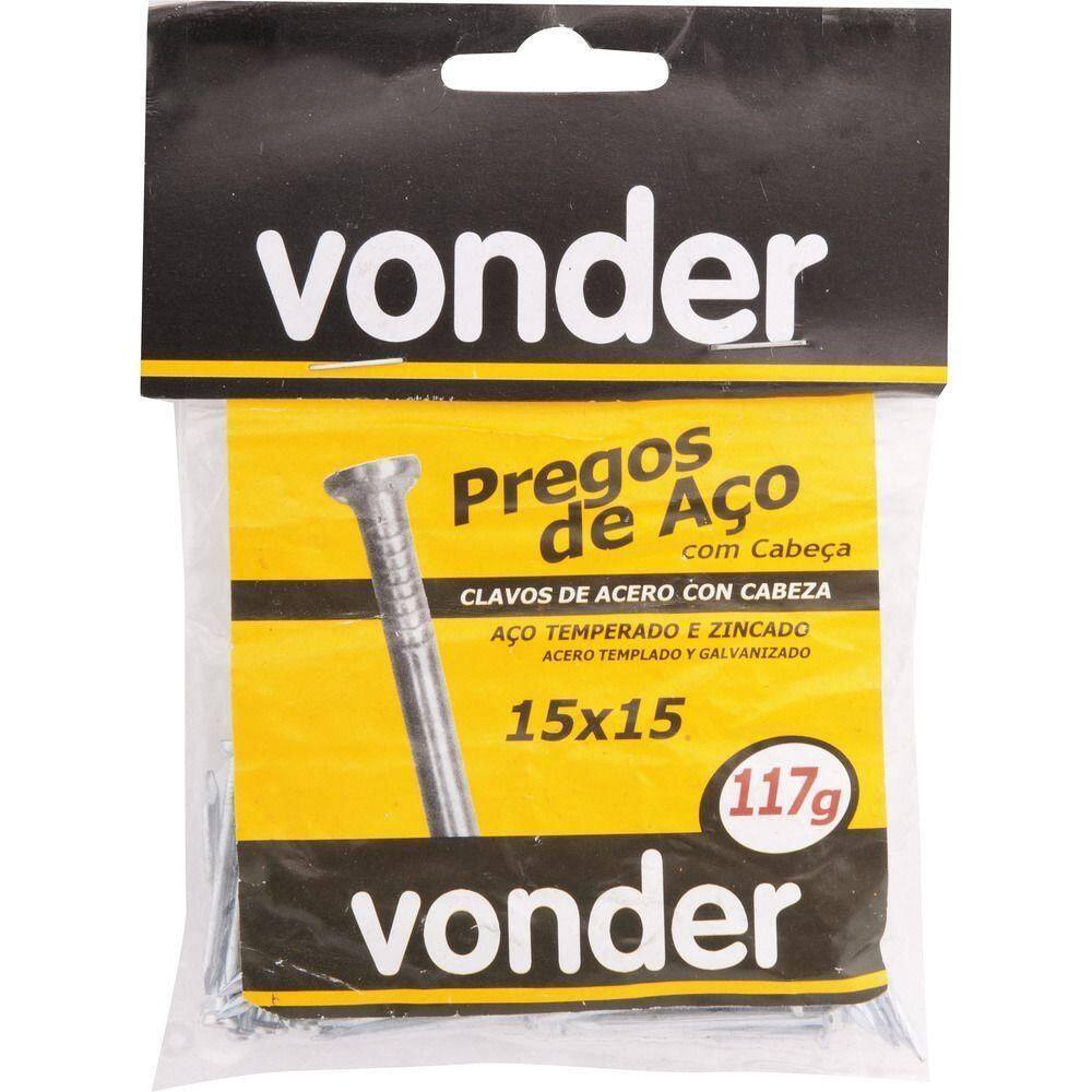 Prego De Aço 8x8 Com Cabeça Zincado 100 Peças Vonder