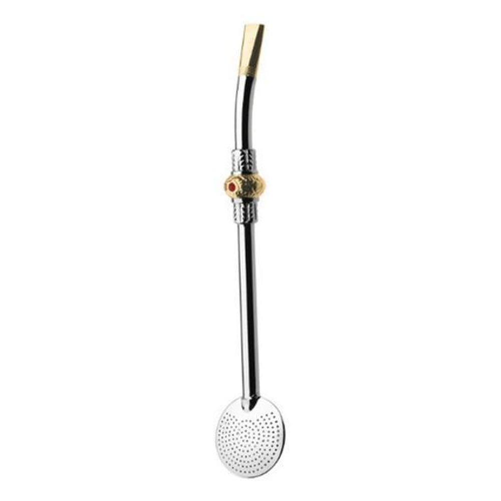 Bomba Cromada Com Botão Au 23 Cm Artesanal Promate