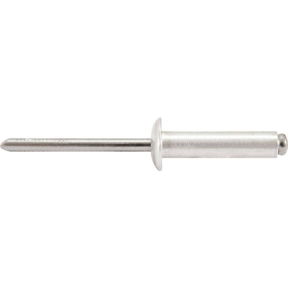 Rebite Repuxo De Alumínio 3,2x16,0mm Mandril Aço Com 100 Pç