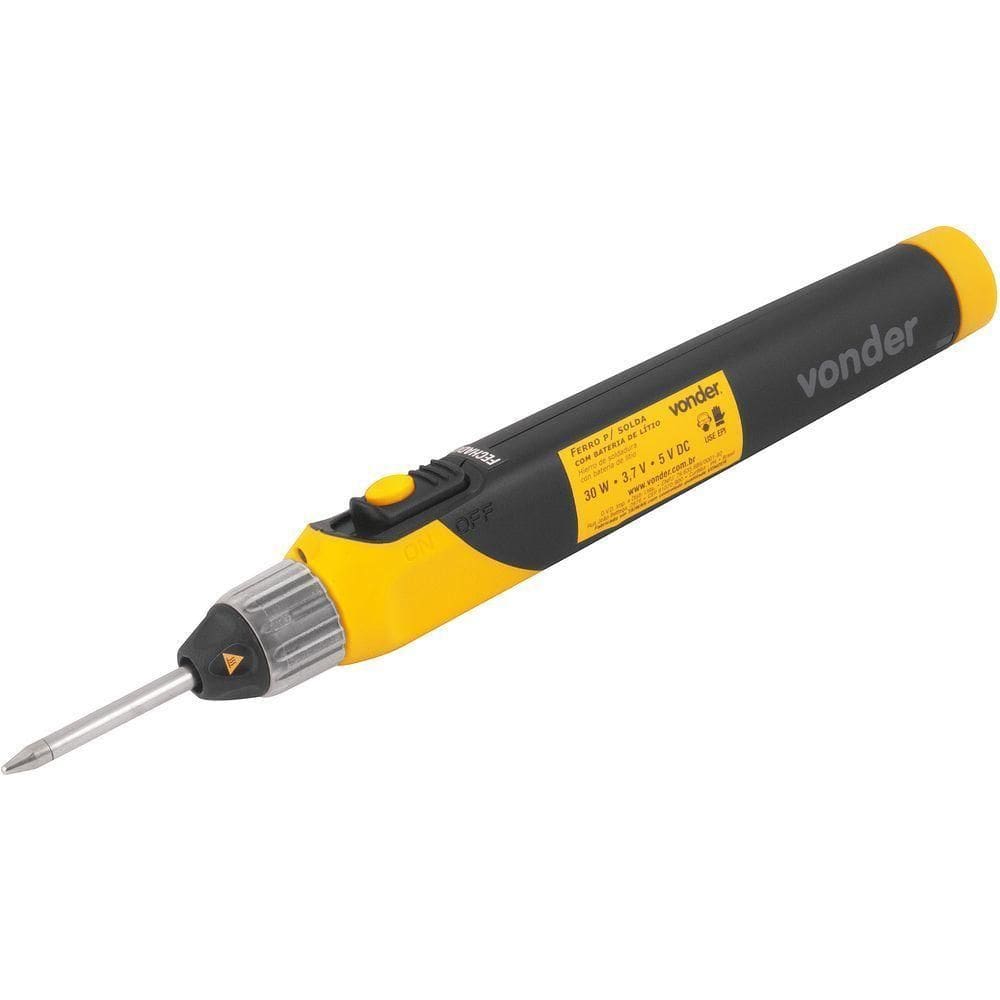Ferro Para Solda Bat Litio Usb Vonder