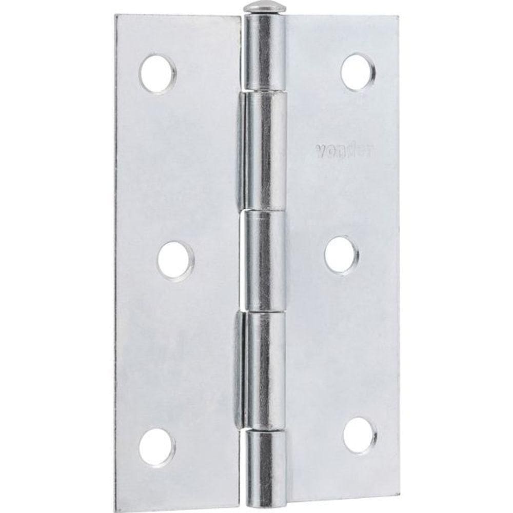 Dobradiça Para Porta 3 Aço Carbono Cromado Vonder