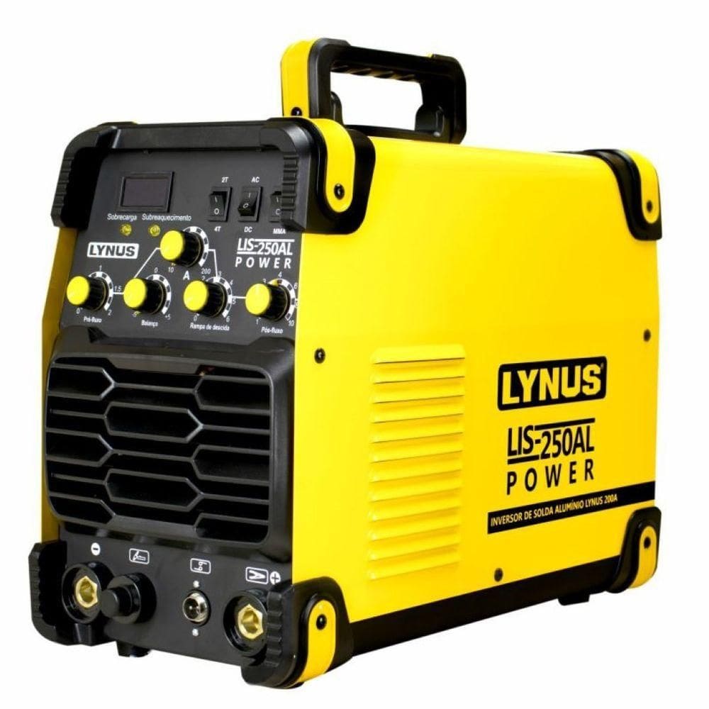 Inversora Solda Mma Tig 200a Solda Alum Lis-250al Lynus 220V