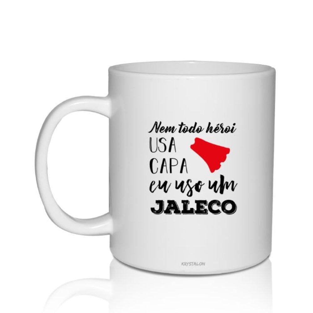 Caneca Branca Criativa Da Saúde - Jaleco