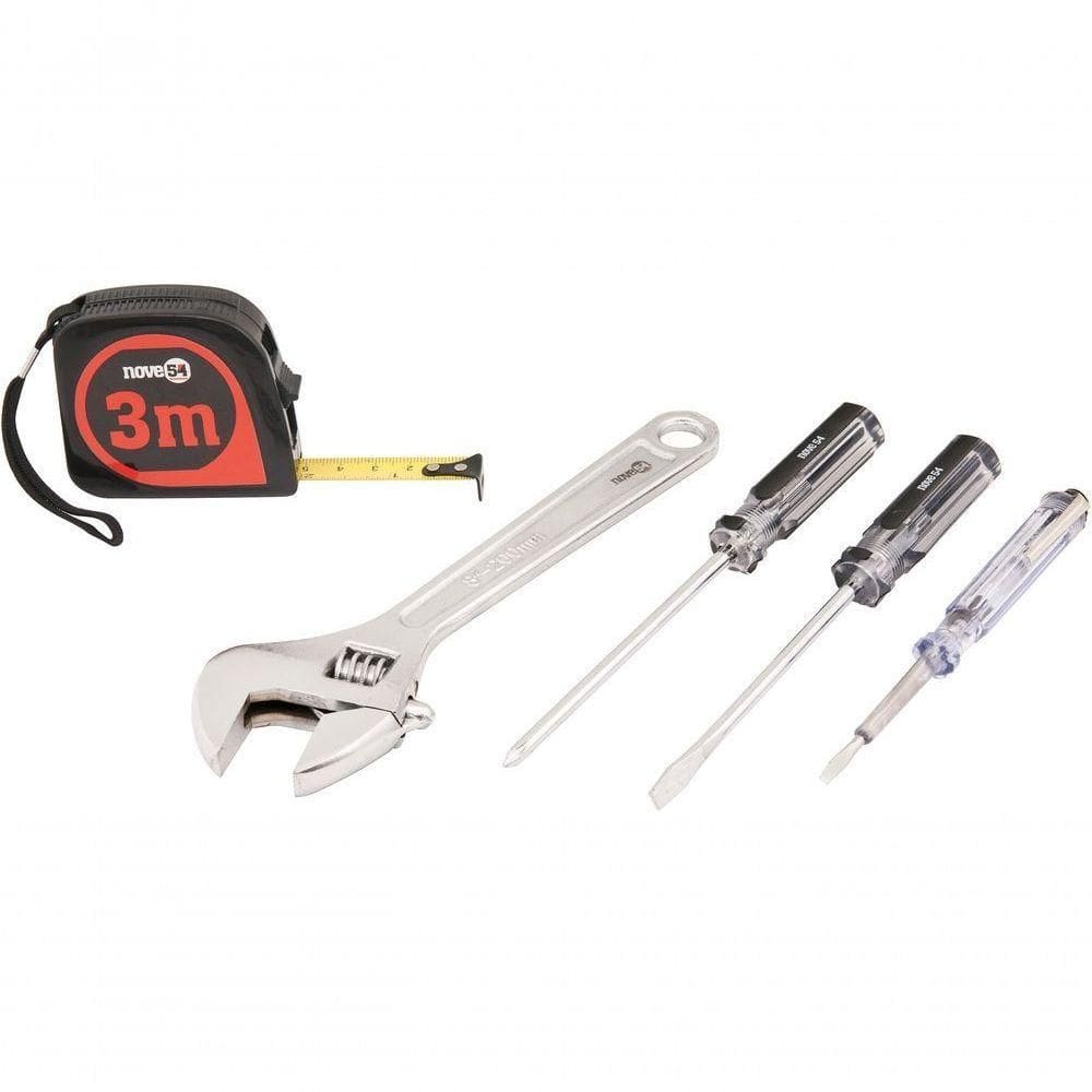 Jogo De Ferramentas Com 5 Peças Aço Carbono Jf043 - Nove54