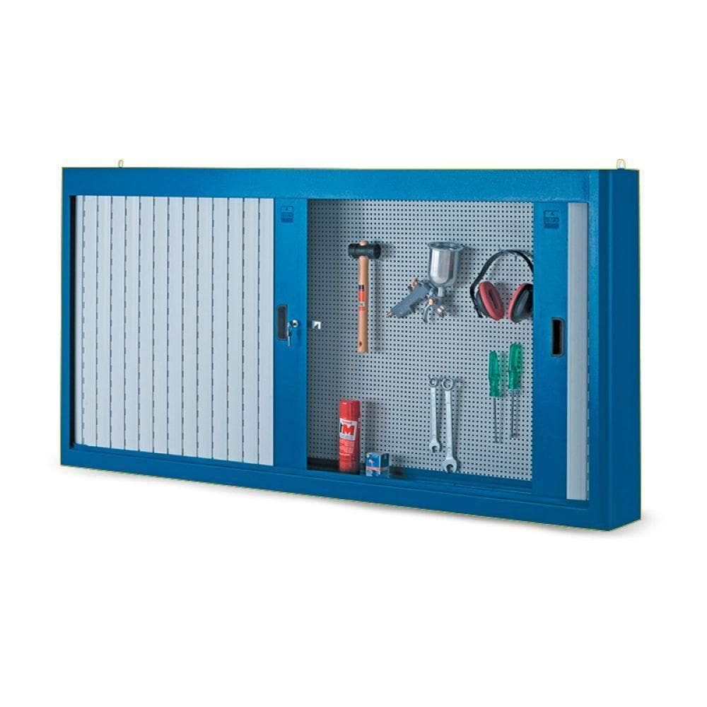 Armário De Parede Grande Com Painel De Aço E Persiana Em Pvc 216 Cmb
