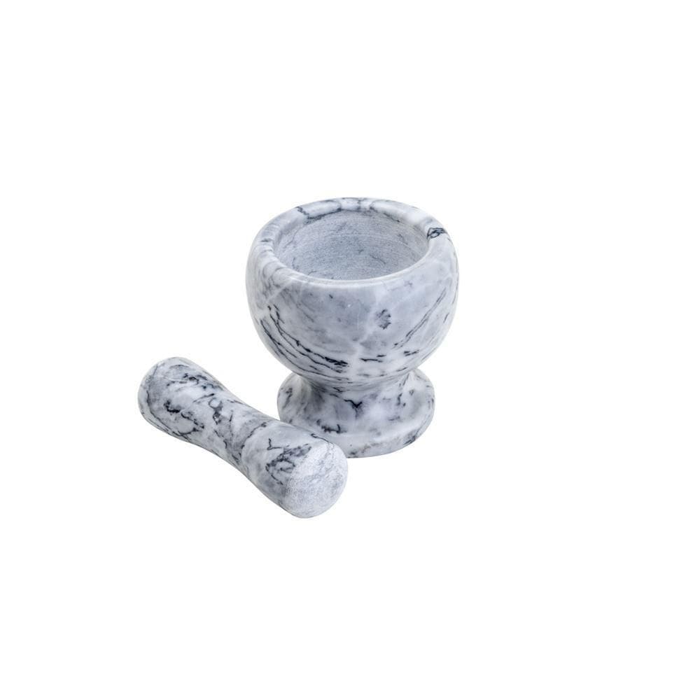 Pilão de Mármore Cinza 11 cm - Rojemac com Socador