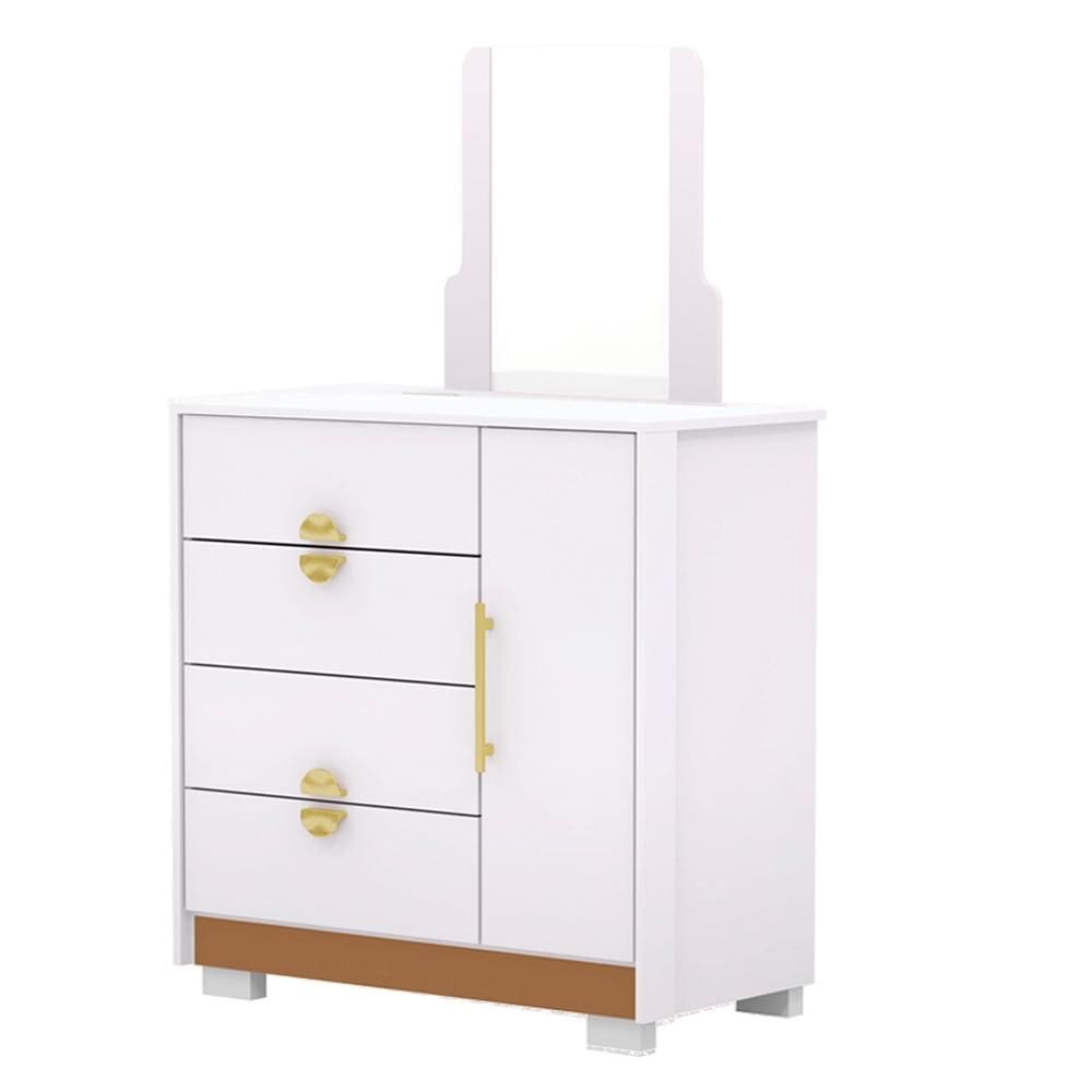 Comoda Com Espelho 4 Gavetas 1P 93 cm BEL VLR