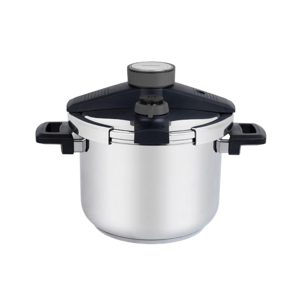 Panela de Pressão Tramontina em Aço Inox 6L Fundo Triplo com 5 Sistemas de Segurança