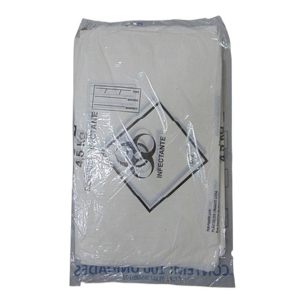 Saco De Lixo Infectante 50 Litros Reforçado - 100 Unidades