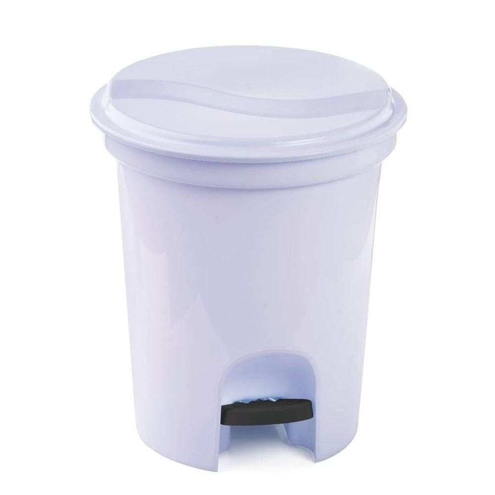 Lixeira Com Pedal 13 Litros Plasvale Branco