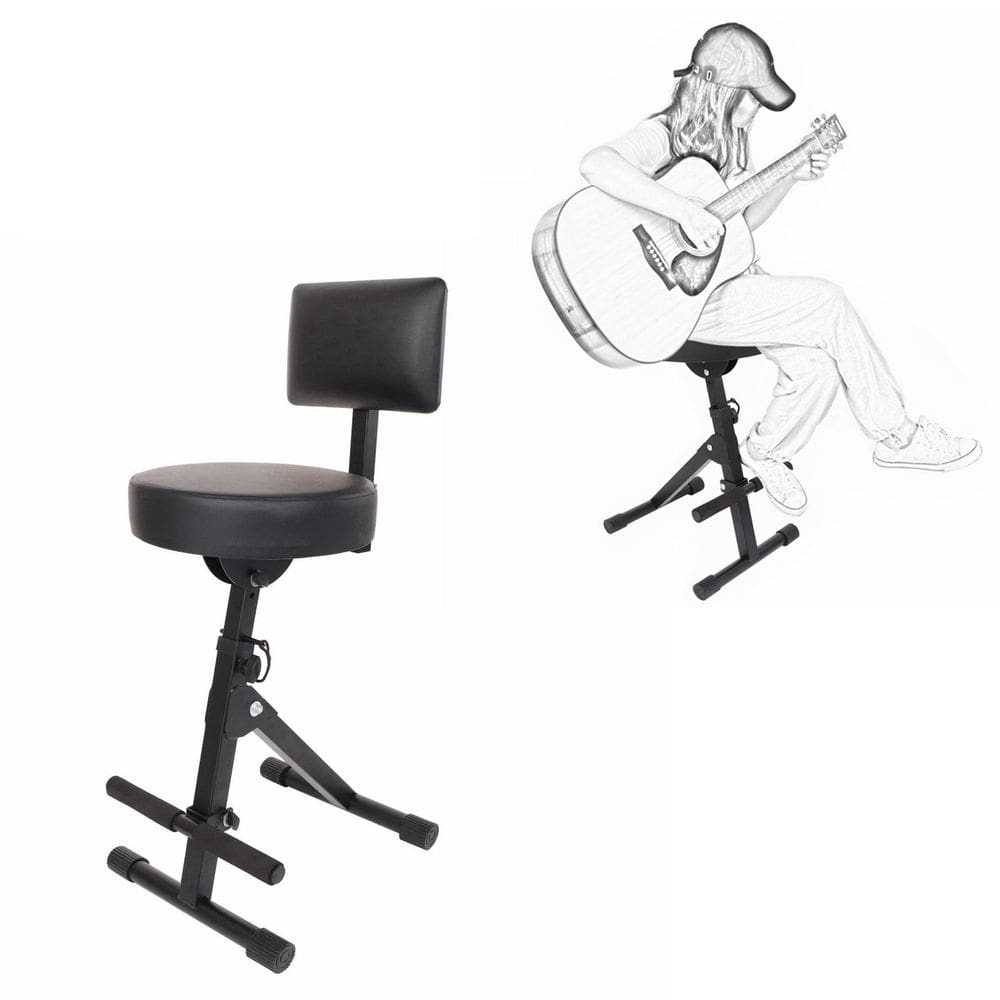 Banco, Banqueta C/Apoio Suporte P/Violão, Guitarra, Baixo