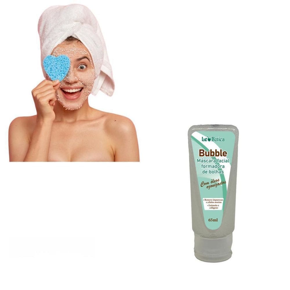 Máscara Facial Bubble Formadora De Bolhas Estimula Colágeno