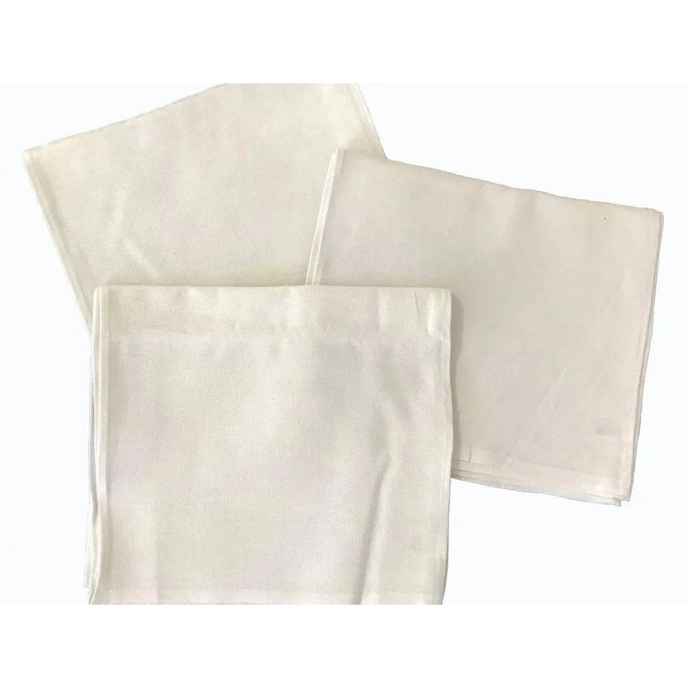 Pano De Prato Bainha Pé De Galinha Liso 68X41 - 50 Unidades