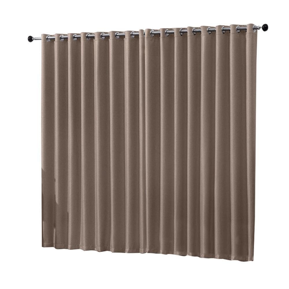 Cortina De Sala Quarto Blackout Blecaute 5 Metros Caqui