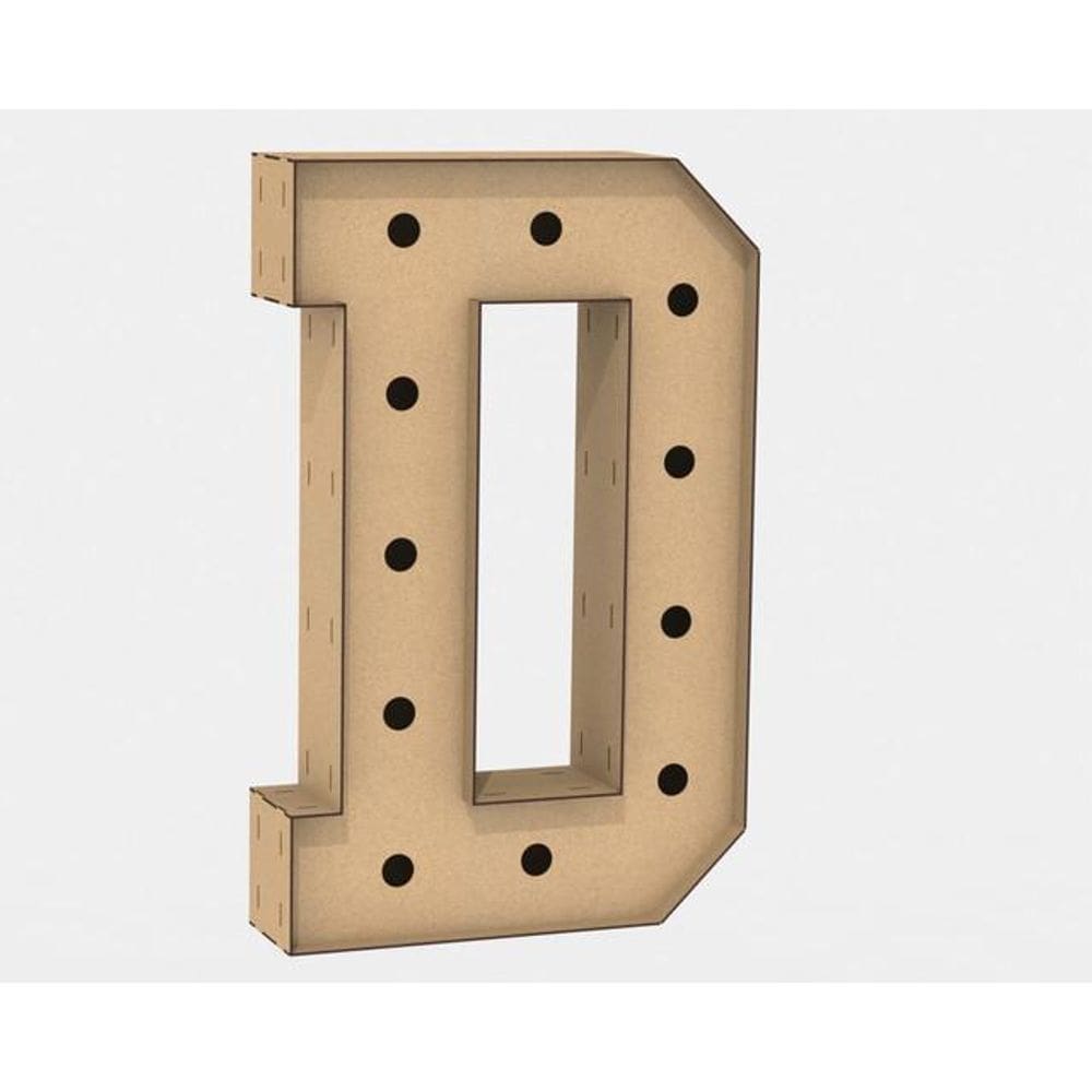 Letra Caixa Grande Mdf 80Cm De Altura Decoração