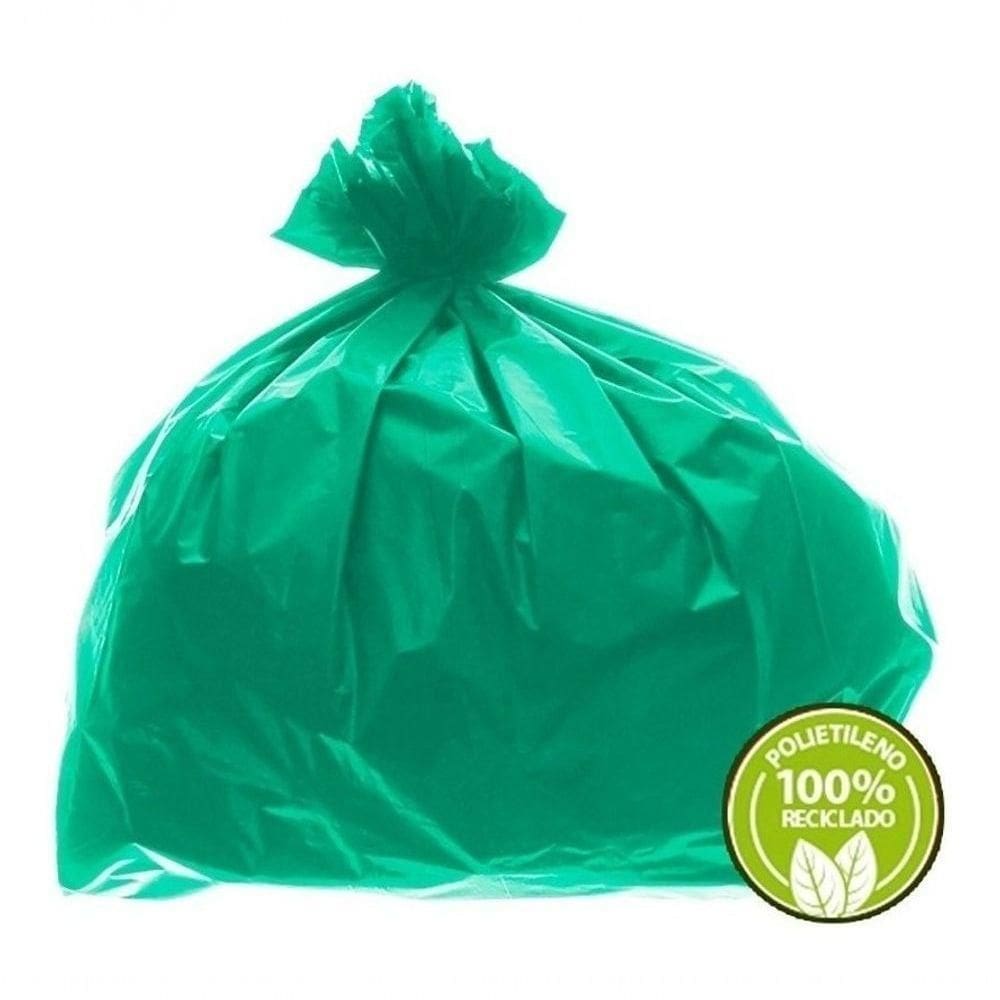 Saco De Lixo Super Leve 60 Litros Verde 100un - 10pct