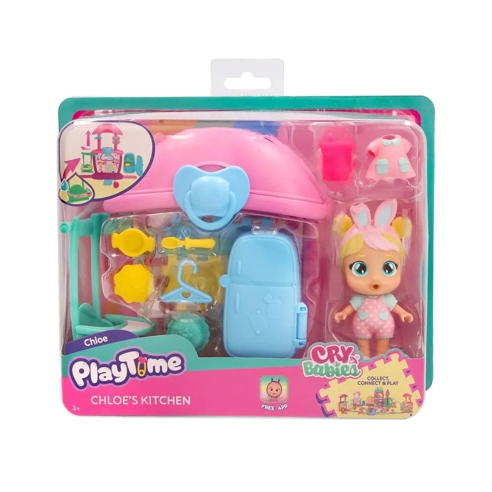 Boneca Cry Babies Cozinha Da Chloe Multikidis Br2465