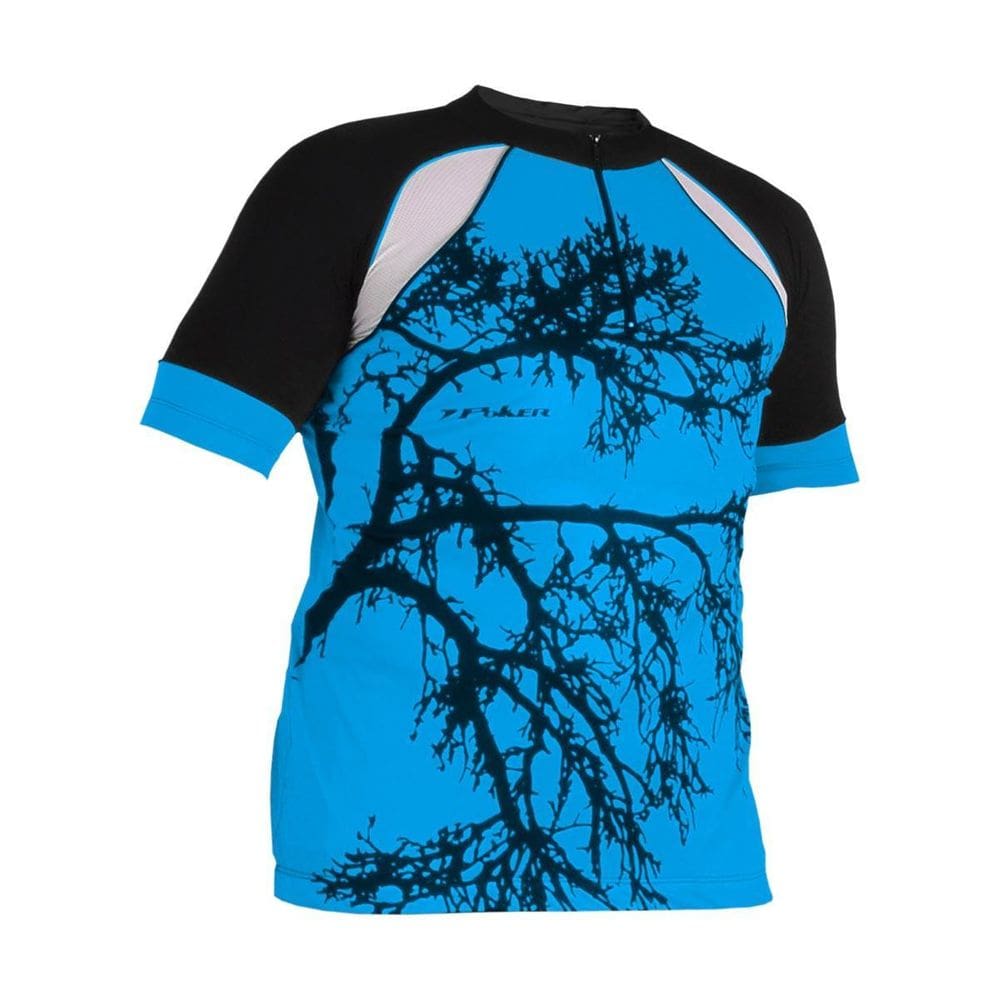 Camiseta Ciclista Com Ziper Modelo Speed Unisex Azul P